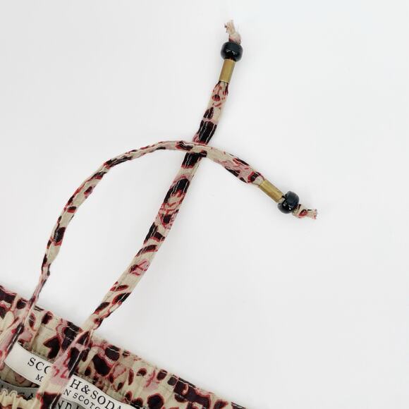 Scotch & Soda Vagabond Voyage Sz 2 Boho Pattern Pants Women's Pull On Drawstring - Picture 7 of 10